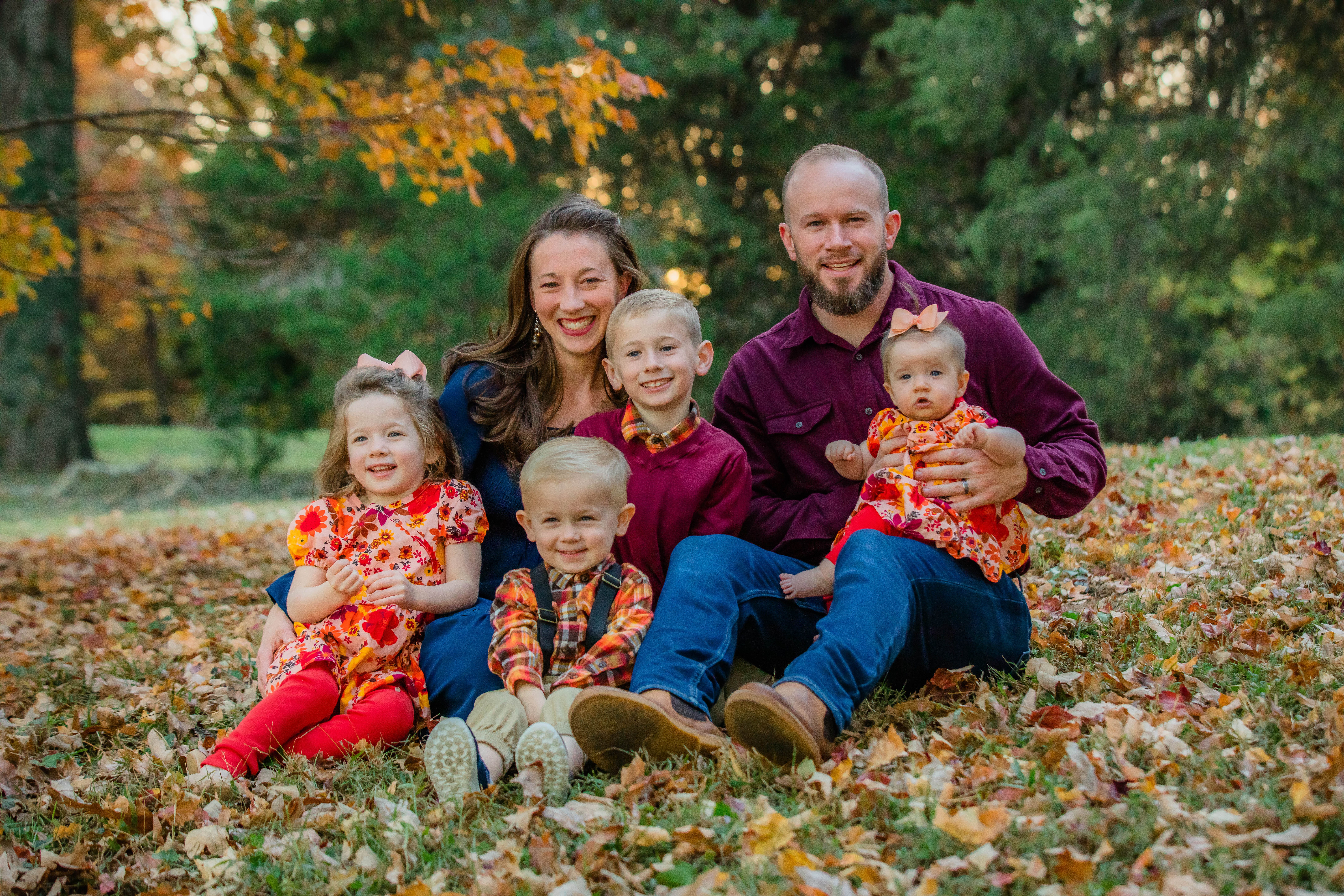 Dr. Justin Hughes with his family.